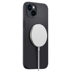 Spigen Silicone Fit MagSafe dėklas iPhone 14 Plus – juodas