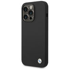 BMW silikoninis dėklas iPhone 14 Pro Max – juodas -- iPhone 14 Pro Max
