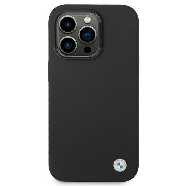BMW silikoninis dėklas iPhone 14 Pro Max – juodas -- iPhone 14 Pro Max