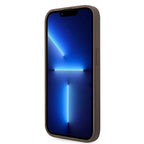 Guess dėklas iPhone 14 Pro – rudas 4G Stripe