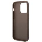 Guess dėklas iPhone 14 Pro – rudas 4G Stripe