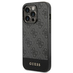 Guess 4G Stripe dėklas iPhone 14 Pro Max – pilkas