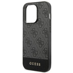 Guess 4G Stripe dėklas iPhone 14 Pro Max – pilkas
