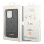 Guess 4G Stripe dėklas iPhone 14 Pro Max – pilkas