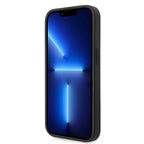 Guess Saffiano Strap dėklas iPhone 14 Pro – juodas
