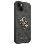 Guess 4G Big Metal Logo iPhone 14 dėklas - Pilkas -- iPhone 14