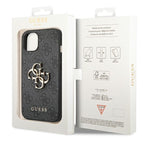 Guess 4G Big Metal Logo iPhone 14 dėklas - Pilkas -- iPhone 14