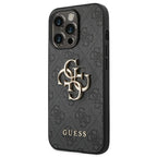Guess 4G Big Metal Logo dėklas iPhone 14 Pro – pilkas