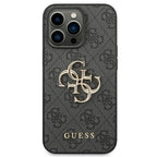 Guess 4G Big Metal Logo dėklas iPhone 14 Pro – pilkas