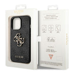 Guess 4G Big Metal Logo dėklas iPhone 14 Pro – pilkas