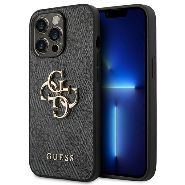 Guess 4G dėklas iPhone 14 Pro Max – pilkas