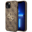 Guess 4G Big Metal Logo dėklas iPhone 14 - rudas -- iPhone 14