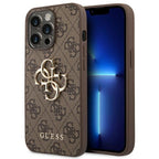 Guess GUHCP14X4GMGBR iPhone 14 Pro Max 6,7" rudas dėklas 4G Big Metal Logo -- iPhone 14 Pro Max