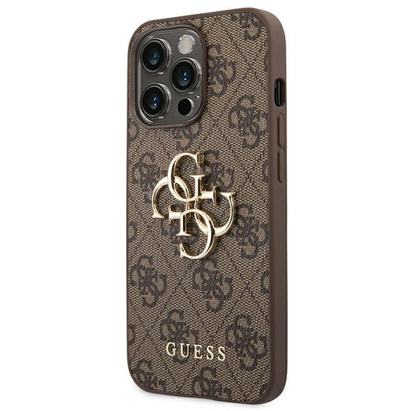 Guess GUHCP14X4GMGBR iPhone 14 Pro Max 6,7" rudas dėklas 4G Big Metal Logo -- iPhone 14 Pro Max
