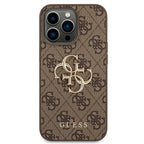 Guess GUHCP14X4GMGBR iPhone 14 Pro Max 6,7" rudas dėklas 4G Big Metal Logo -- iPhone 14 Pro Max