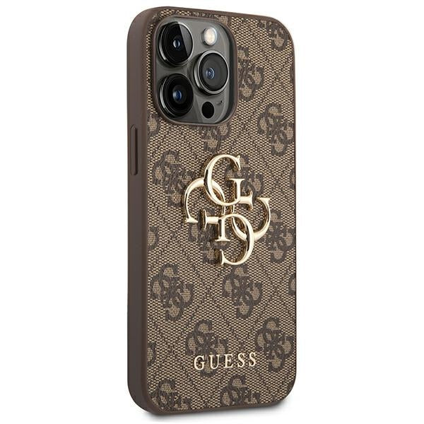 Guess GUHCP14X4GMGBR iPhone 14 Pro Max 6,7" rudas dėklas 4G Big Metal Logo -- iPhone 14 Pro Max