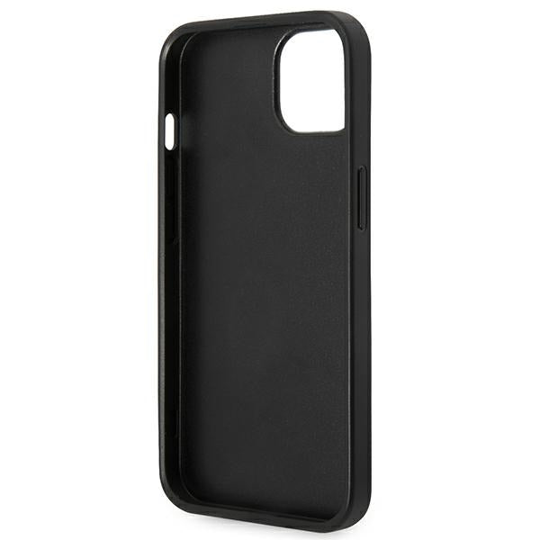 Karl Lagerfeld saffiano dėklas iPhone 14 Plus – juodas