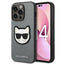 Karl Lagerfeld dėklas iPhone 14 Pro – sidabrinis