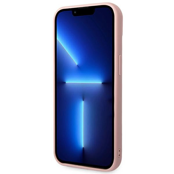 Karl Lagerfeld 3D Monogram dėklas iPhone 14 Plus – rožinis