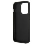 Karl Lagerfeld Saffiano dėklas iPhone 14 Pro Max – sidabrinis