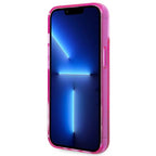 Karl Lagerfeld Liquid Glitter dėklas iPhone 14/15 Plus – rožinis