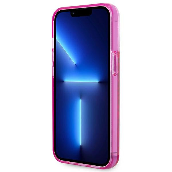 Karl Lagerfeld Liquid Glitter dėklas iPhone 14 Pro – rožinis -- iPhone 14 Pro