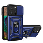 Hybrid Armor Camshield dėklas iPhone 14 Pro – mėlynas