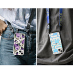 Ringke Fusion Design dėklas iPhone 14 Plus – skaidrus, Purple Rose