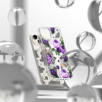 Ringke Fusion Design dėklas iPhone 14 Plus – skaidrus, Purple Rose -- iPhone 14 Plus