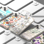 Ringke Fusion Design dėklas iPhone 14 Plus – skaidrus, Purple Rose -- iPhone 14 Plus