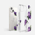 Ringke Fusion Design dėklas iPhone 14 Plus – skaidrus, Purple Rose -- iPhone 14 Plus