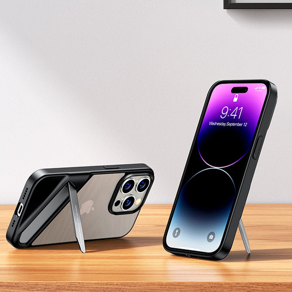 Ugreen dėklas su stovu iPhone 14 Pro – juodas -- iPhone 14 Pro