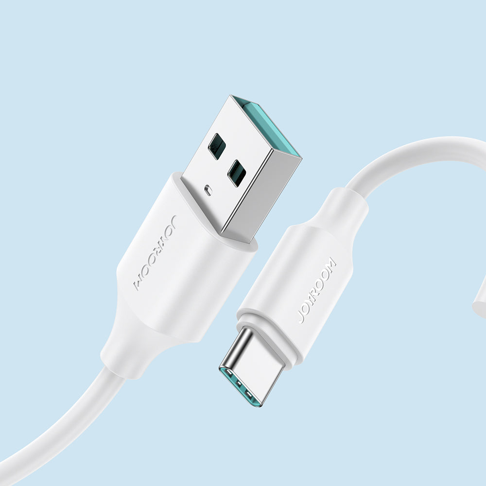 Joyroom Long-Lasting Series A9 Laidas USB-A / USB-C 3A 1m - baltas