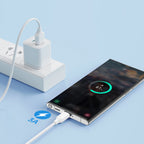 Joyroom Long-Lasting Series A9 Laidas USB-A / USB-C 3A 1m - baltas