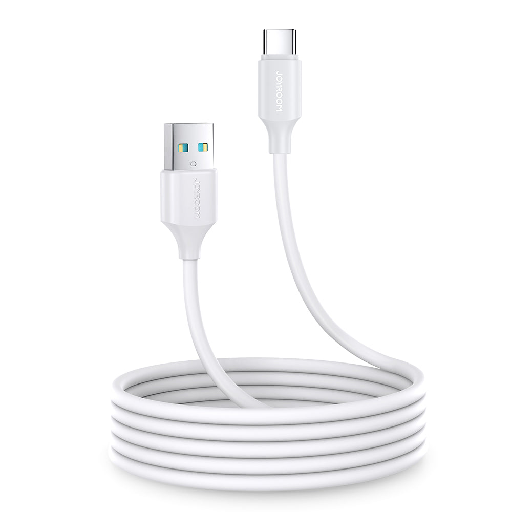 Joyroom Long-Lasting Series A9 Laidas USB-A / USB-C 3A 2m - baltas