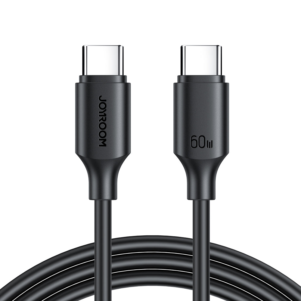 Joyroom Long-Lasting Series A9 Laidas USB-C / USB-C PD QC 60W 3A 1m - juodas