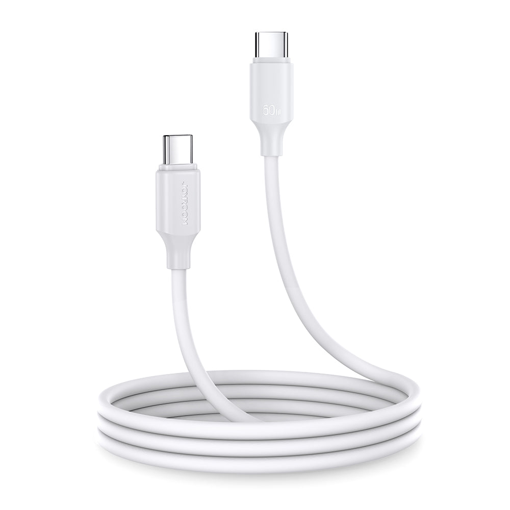 Joyroom Long-Lasting Series A9 Laidas USB-C / USB-C PD QC 60W 3A 1m - baltas