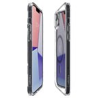 Spigen Ultra Hybrid MagSafe dėklas iPhone 14 Plus – skaidrus pilkas