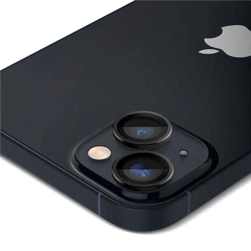 Spigen Optik.TR kameros stiklas iPhone 14/15 (Plus) – juodas, 2 vnt.