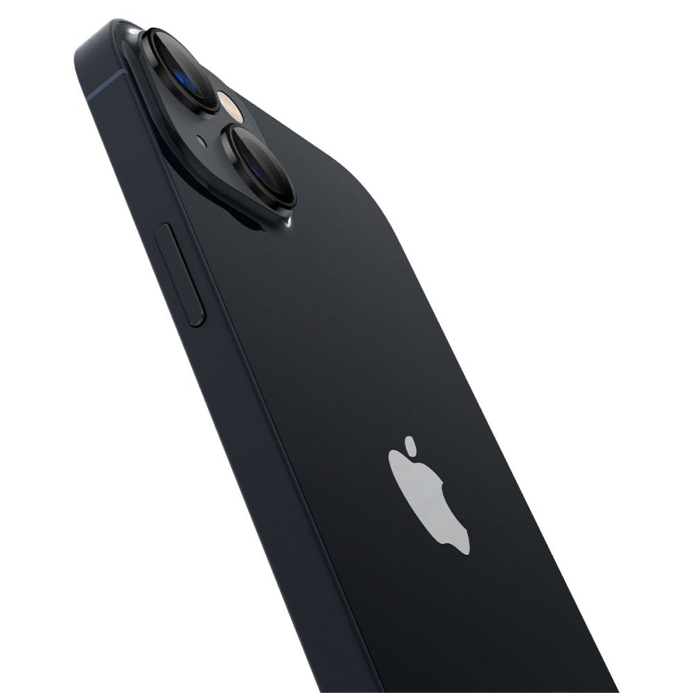 Spigen Optik.TR kameros stiklas iPhone 14/15 (Plus) – juodas, 2 vnt.