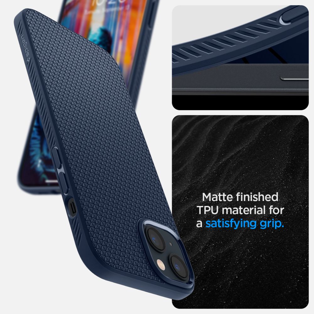 Spigen Liquid Air dėklas iPhone 14 Plus – mėlynas