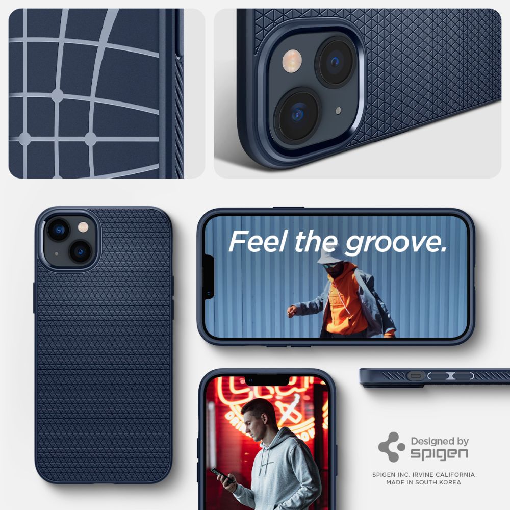 Spigen Liquid Air dėklas iPhone 14 Plus – mėlynas