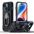 Joyroom Dual Hinge šarvuotas dėklas iPhone 14 – juodas