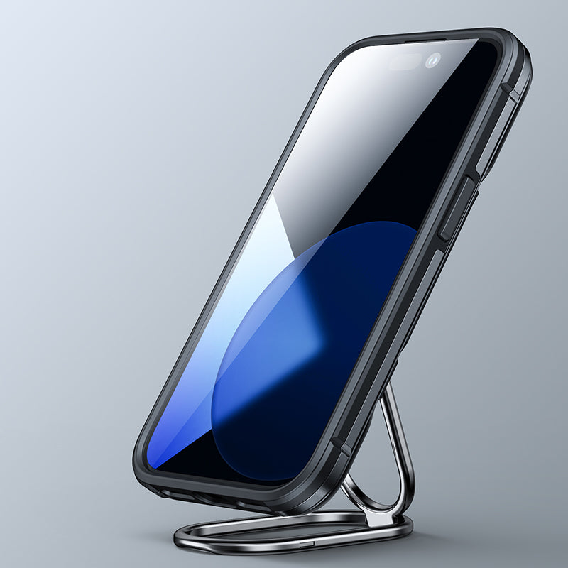 Joyroom Dual Hinge šarvuotas dėklas iPhone 14 – juodas