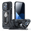 Joyroom Dual Hinge šarvuotas dėklas iPhone 14 Pro – juodas