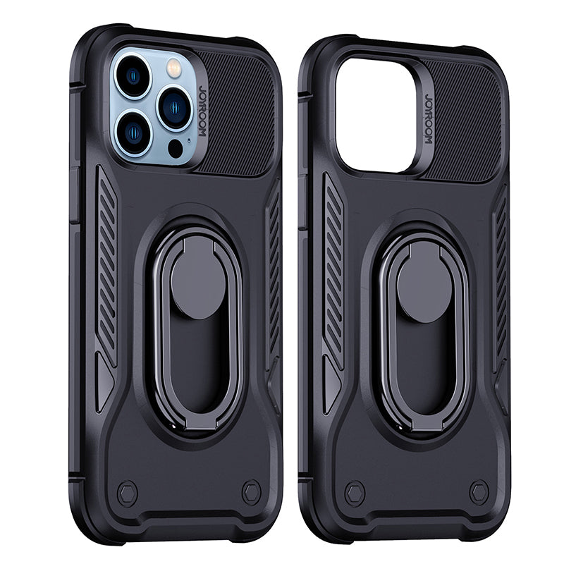 Joyroom Dual Hinge šarvuotas dėklas iPhone 14 Pro – juodas