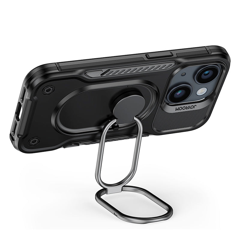 Joyroom Dual Hinge šarvuotas dėklas iPhone 14 Plus – juodas