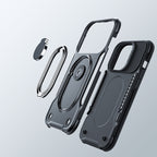 Joyroom Dual Hinge šarvuotas dėklas iPhone 14 Plus – juodas