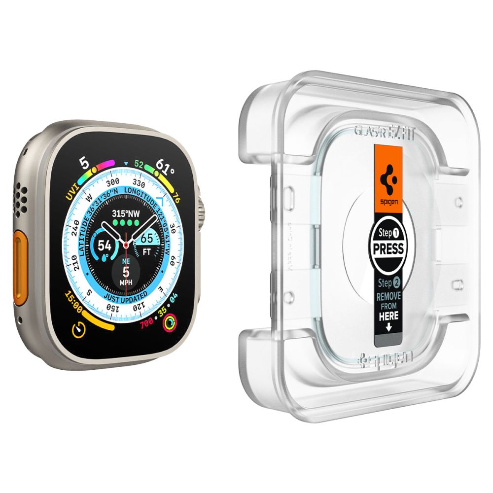 Spigen grūdintas stiklas Apple Watch Ultra 49 mm (2 vnt.)