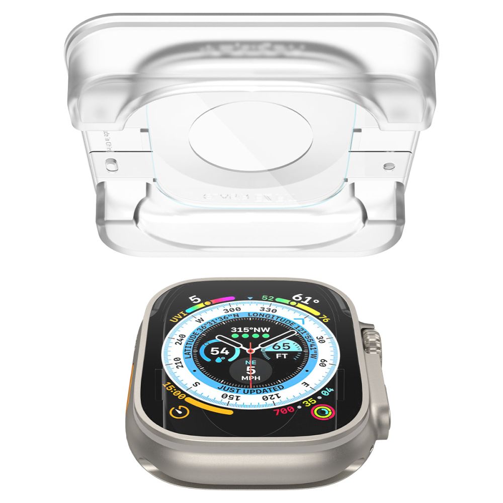 Spigen grūdintas stiklas Apple Watch Ultra 49 mm (2 vnt.)